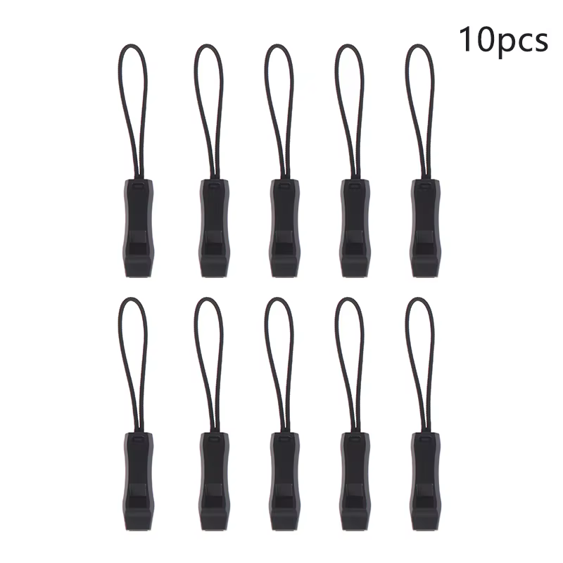 Camping Essential - Sifflet multifonctionnel double bande avec double tuyau et corde arrière.