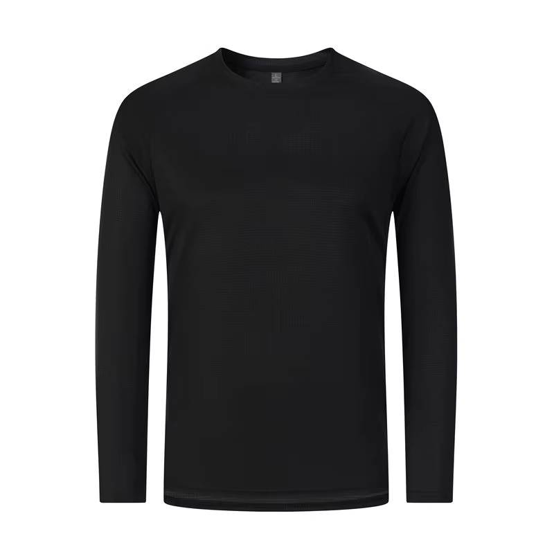 T-shirt à manches longues avec Logo imprimé pour femmes et hommes, séchage rapide, course à pied, Gy