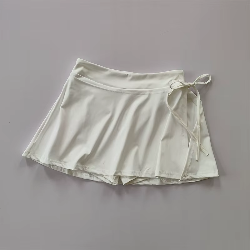 Jupe de sport de Yoga, jupe de Tennis de Badminton, pantalon demi-corps, jupe de poche à séchage rap