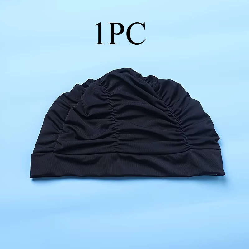 1 bonnet de bain pour hommes et femmes – Conçu pour les cheveux longs et bouclés, avec une conceptio