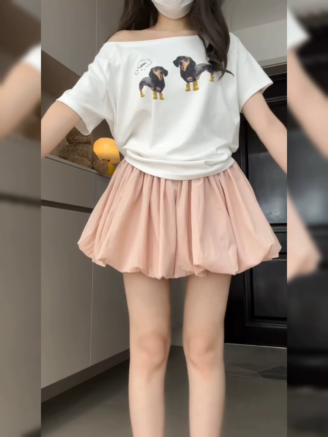 Jupe-short bouffante à taille haute pour femme, effet amincissant, idéale pour l'été