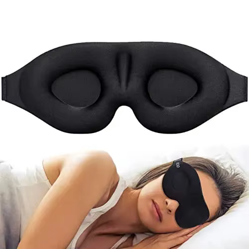 Masque pour les yeux pour dormir, bonnet profilé 3D, bandeau Concave moulé, masque de sommeil de nui