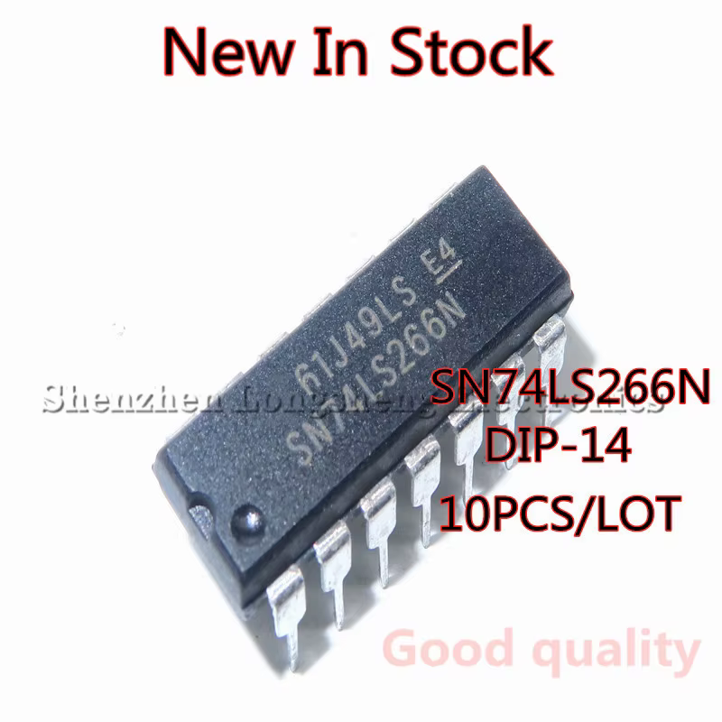 10 PCS/LOT nouvelle puce logique IC 74LS266 SN74LS266N DIP-14 en Stock