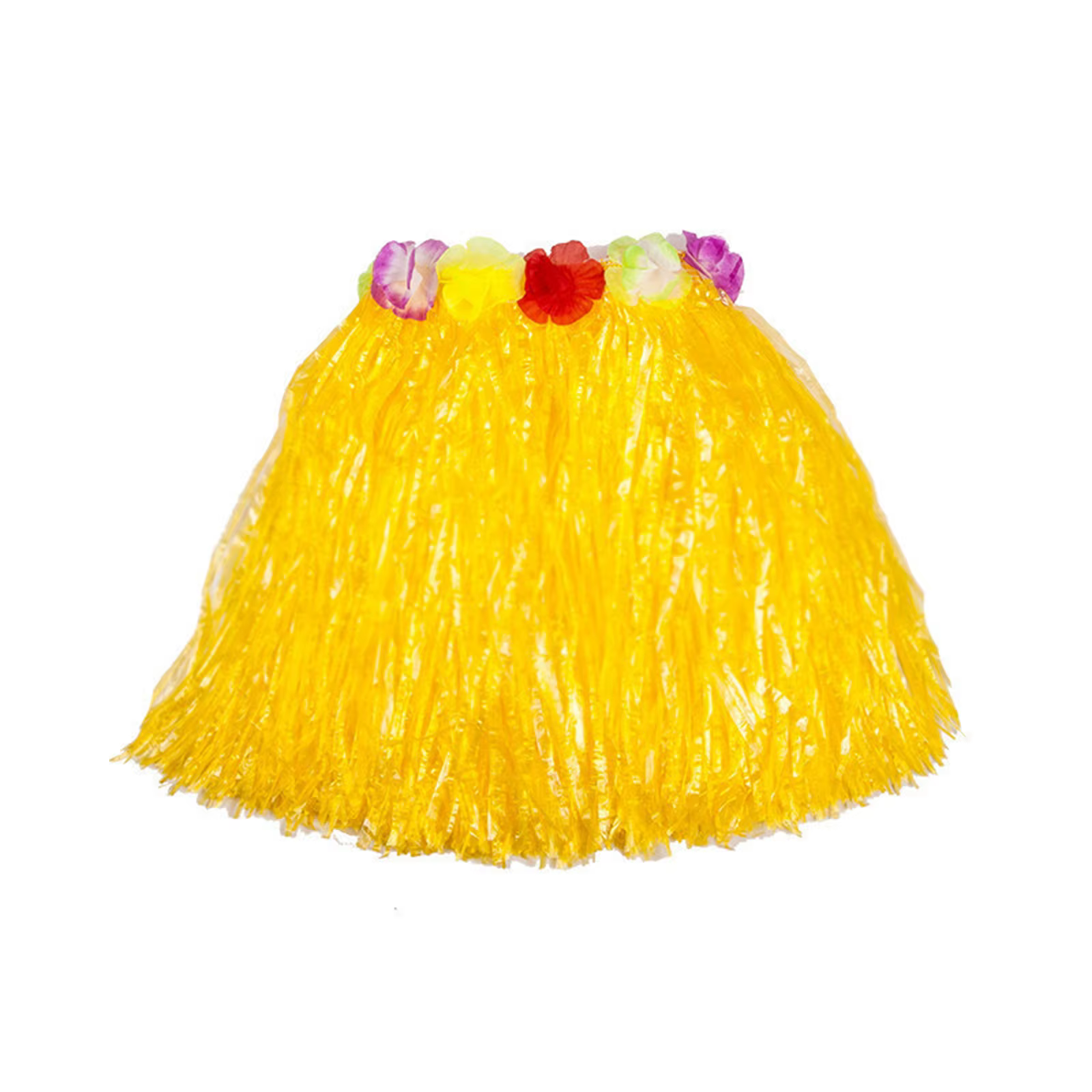 Jupes d'herbe hawaïennes avec guirlandes florales, Costumes de danse Hula pour enfants et filles adu