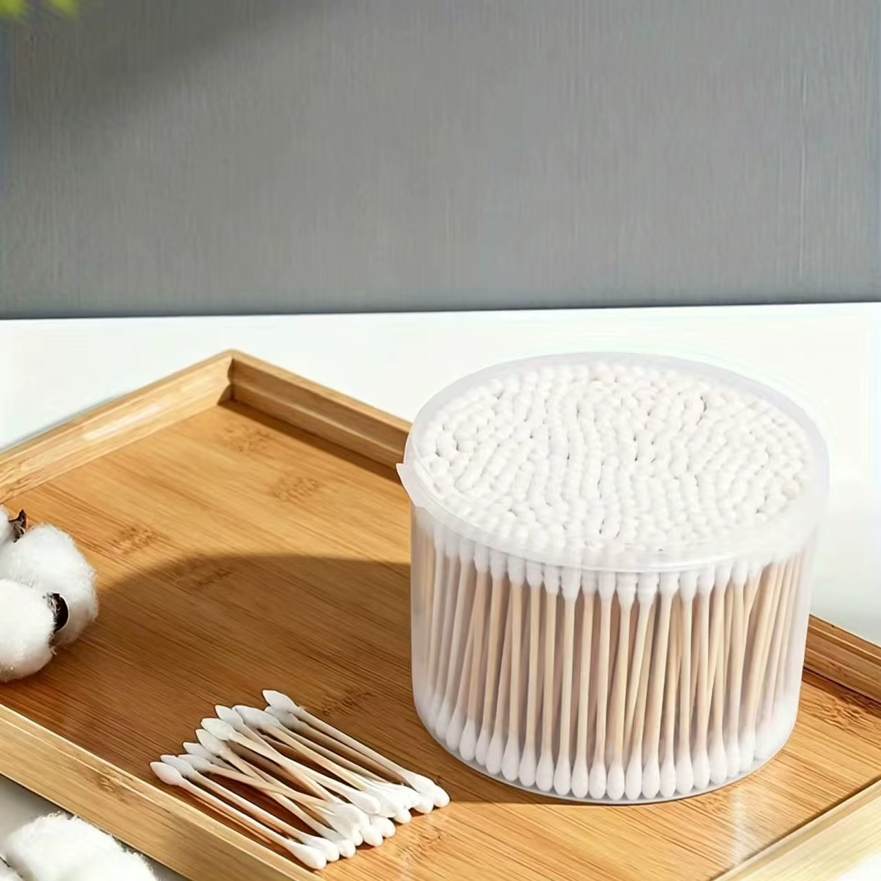 1000 cotons-tiges en bois. Bâtons en bois robustes et durables, dotés de pointes rondes et de pointe