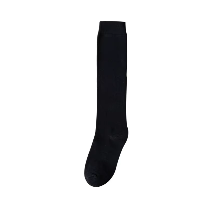 Chaussettes longues femmes bas coton biologique solide chaud cuisse haute dames filles rue mode jeun