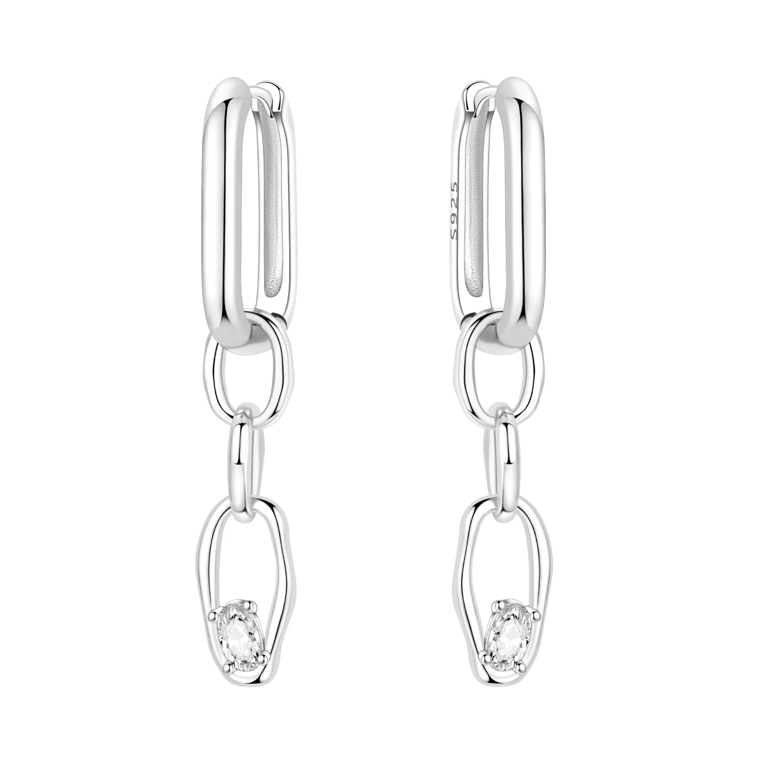 MISEFF – boucles d'oreilles en argent Sterling S925, polyvalentes et à la mode, deux méthodes de por