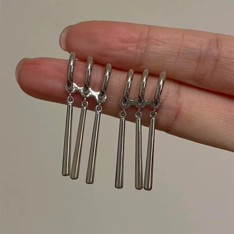ANENJERY-Boucles d'oreilles pendantes à pampilles pour femmes et hommes, bijoux de fête personnalisé