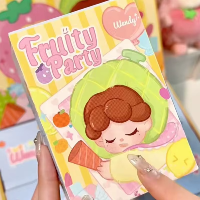 Dodo Sugar Wendy série de fête fruitée poupée en vinyle boîte aveugle Mini sac en peluche pendentif