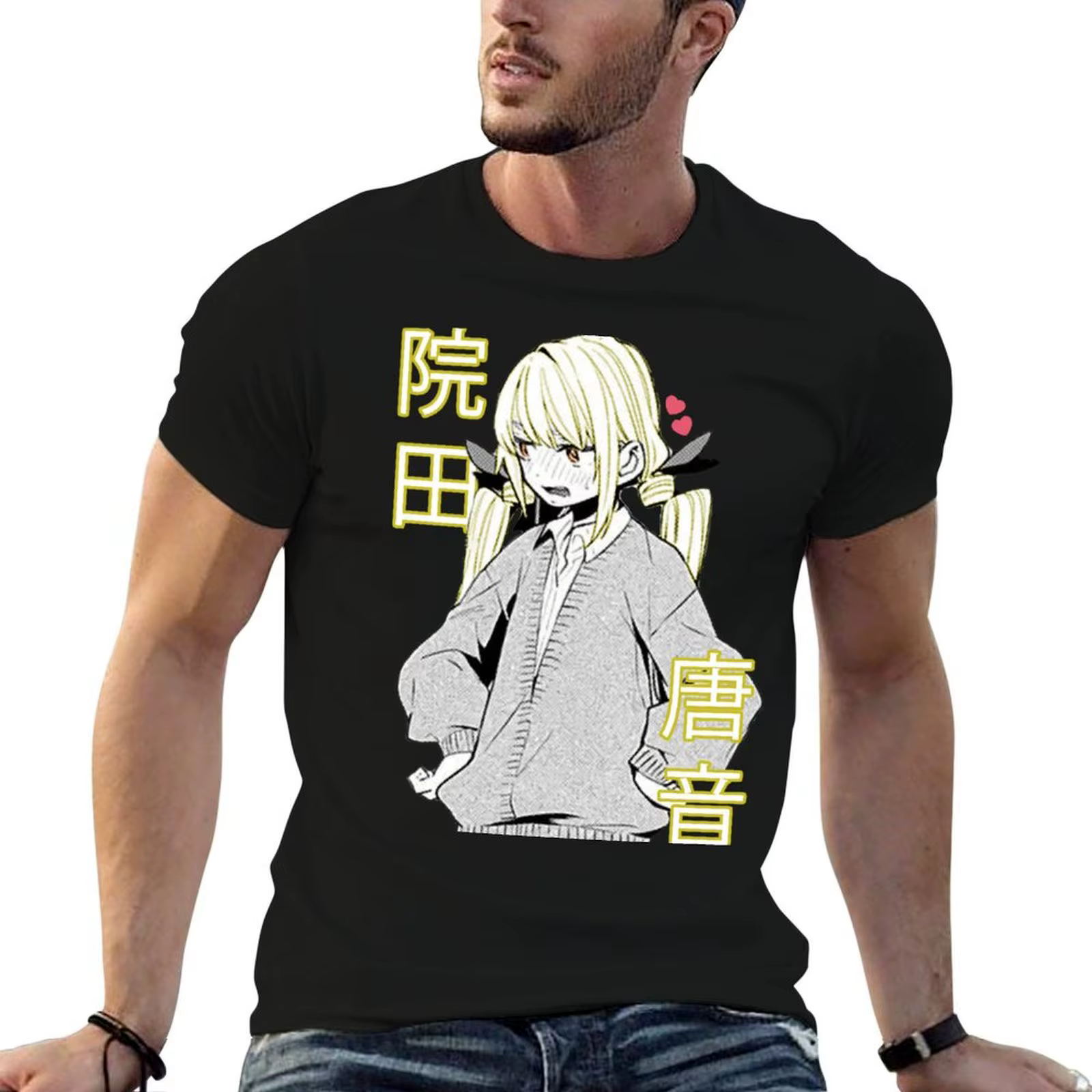 100 petites amies qui t'aiment vraiment - Inda Karane. T-shirt en coton pour homme