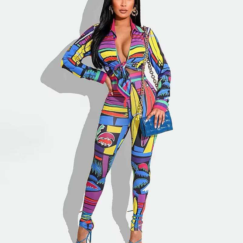 Nouveauté ZL1981, chemise à manches longues élégante et tendance pour femmes, imprimé tendance, coup
