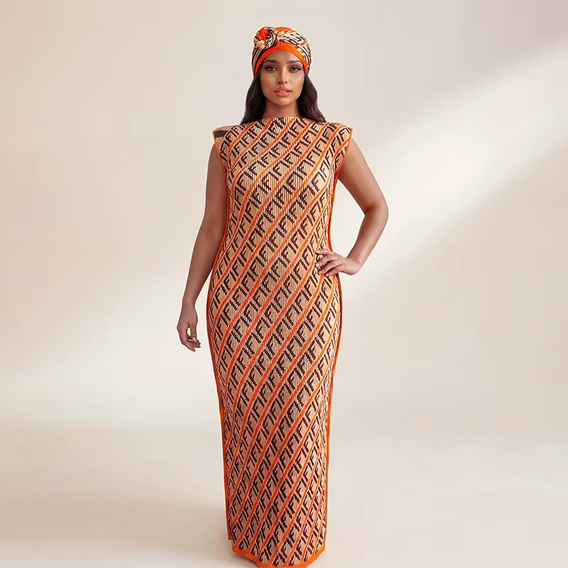 Nouvelle robe longue africaine avec écharpe, mode féminine arabe du Moyen-Orient, style streetwear,