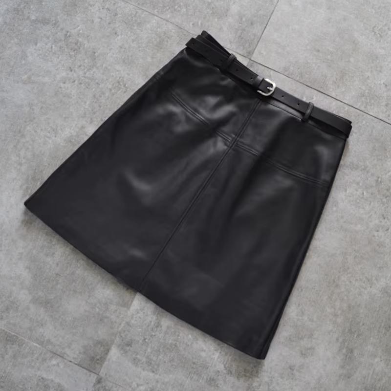 Jupes en cuir tendance à taille haute et moulantes, nouvelle collection de vêtements pour femmes, po