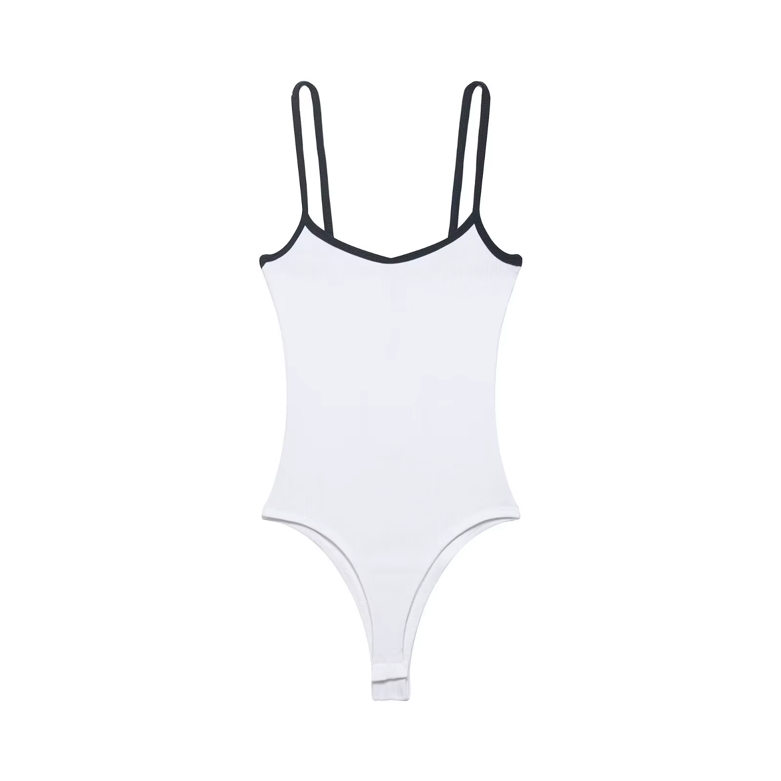 Combinaison Femme Été 2026 Nouvelle Collection Style Fille Tendance Col Rond Biais Coloré Bretelles