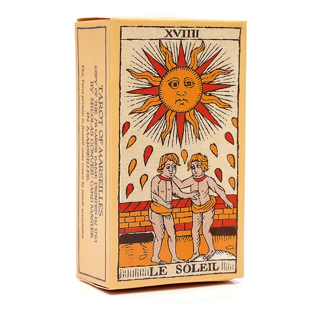 Français Tarot de Marseille Cartes de Tarot de Conver 78 Lames livret Français 78 Carte du Tarot de