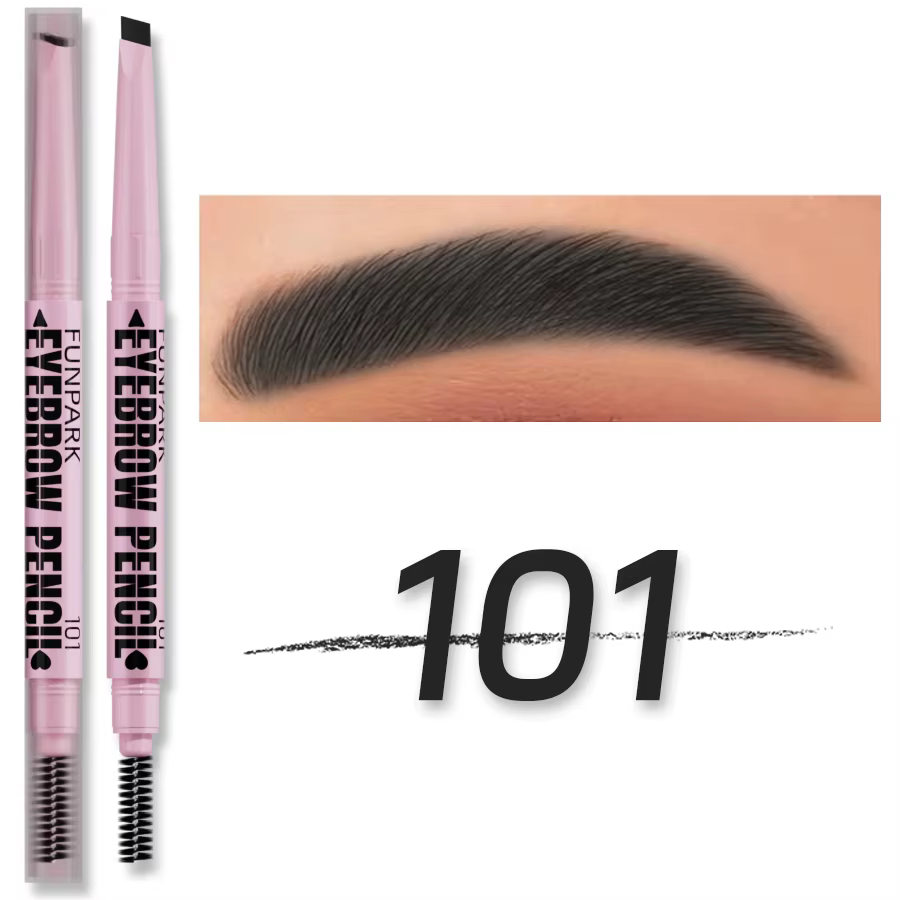 Crayon à sourcils 2 en 1, cosmétiques professionnels, maquillage pour femmes, 5 couleurs, brosse de