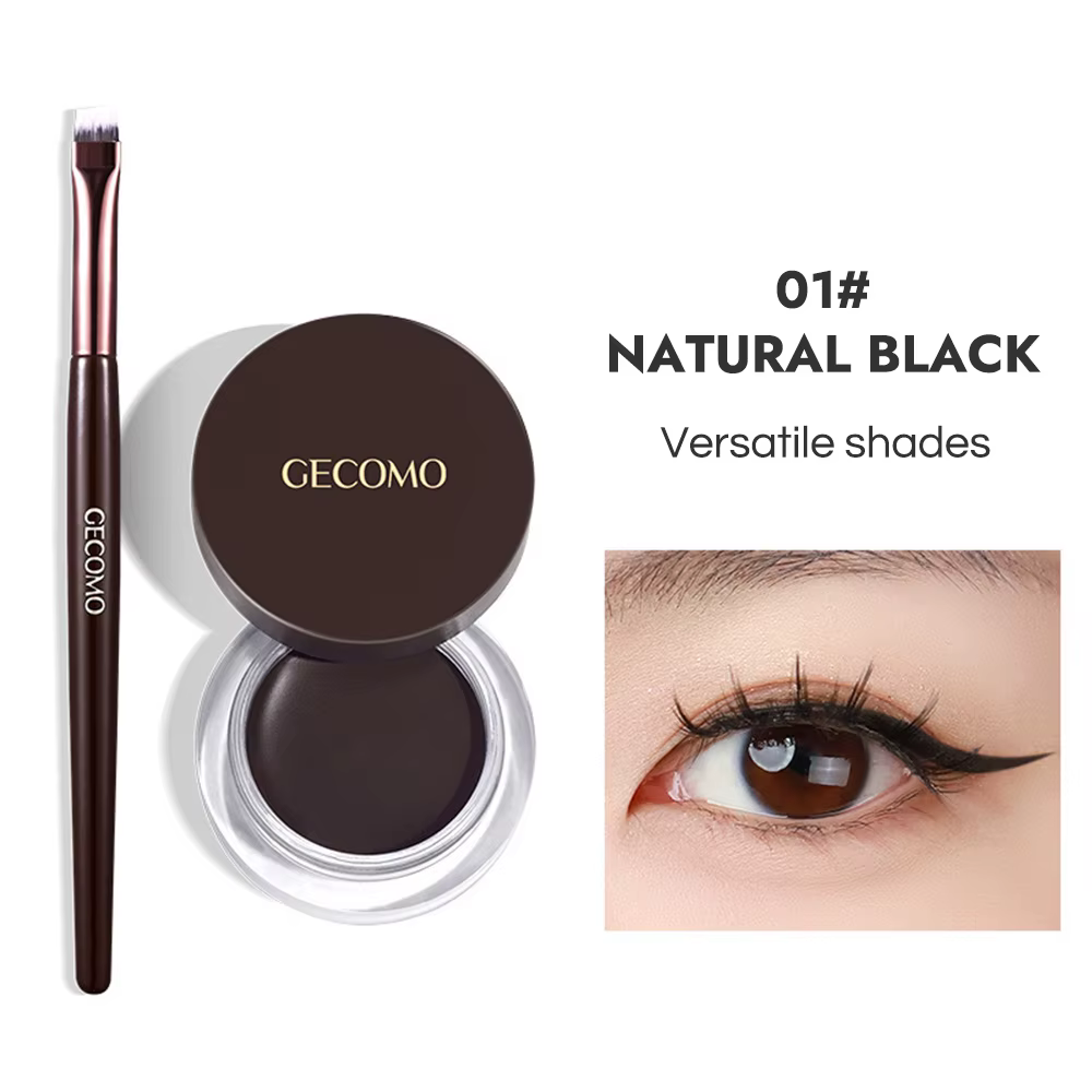 GECOMO-Gel Eyeliner Imperméable à vaccage Rapide, Crème Longue Tenue 256