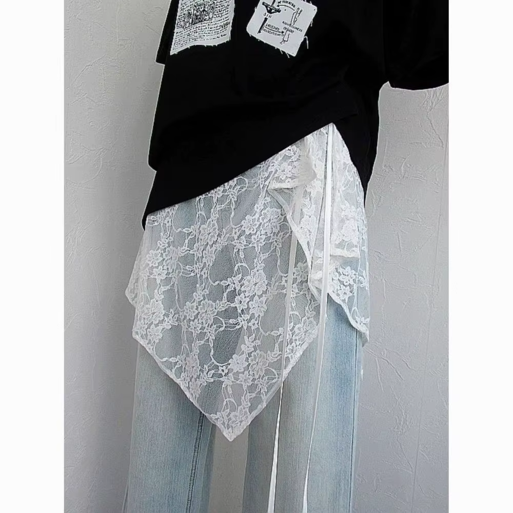 Jupe courte vintage à lacets, design superposé, jupe légère à enrouler, jupe tablier pour femmes