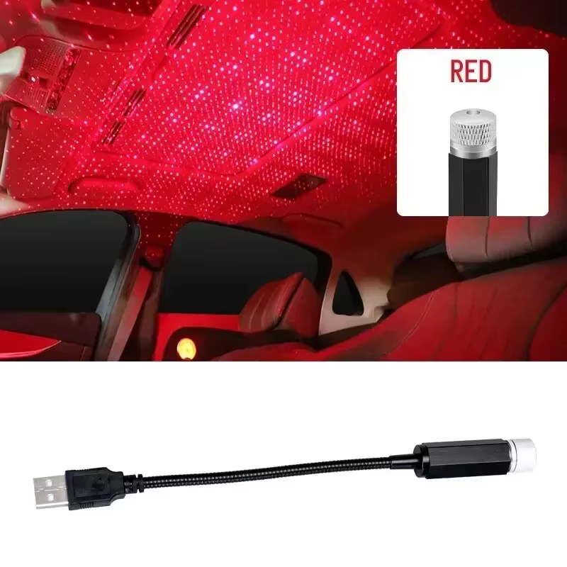 LED ciel étoilé lampe voiture Laser étoile toit lumière 5V USB alimenté galaxie étoile atmosphère lu