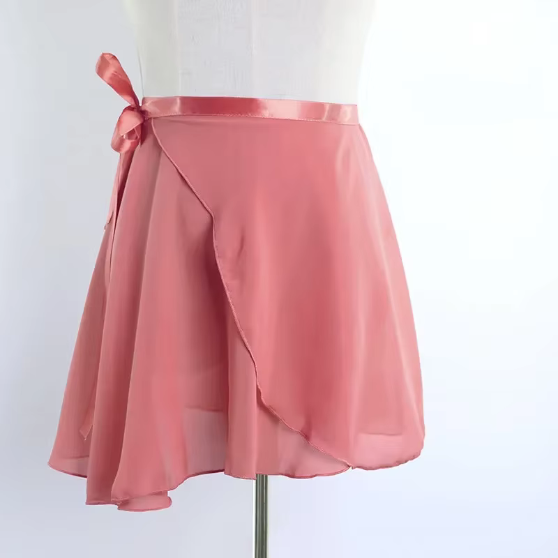 Jupes de Ballet pour femmes jupes en mousseline de soie à lacets jupes de danse adultes filles justa