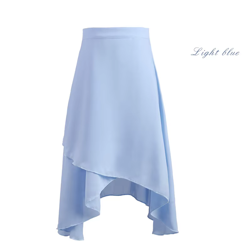 Jupe de Ballet longue en mousseline de soie pour femmes, Tutu de Ballet pour adultes, jupe de danse 