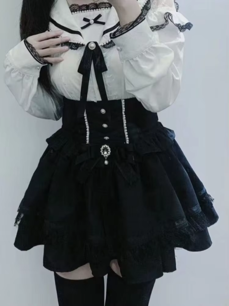 2025 Faldas Mujer De Moda Jupe à carreaux pour femmes doux japonais Jupe taille haute nœud mignon Sa