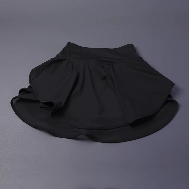 NO WORRY Jupe de tennis avec short intégré – Jupe d'entraînement taille haute pour course/yoga |   C