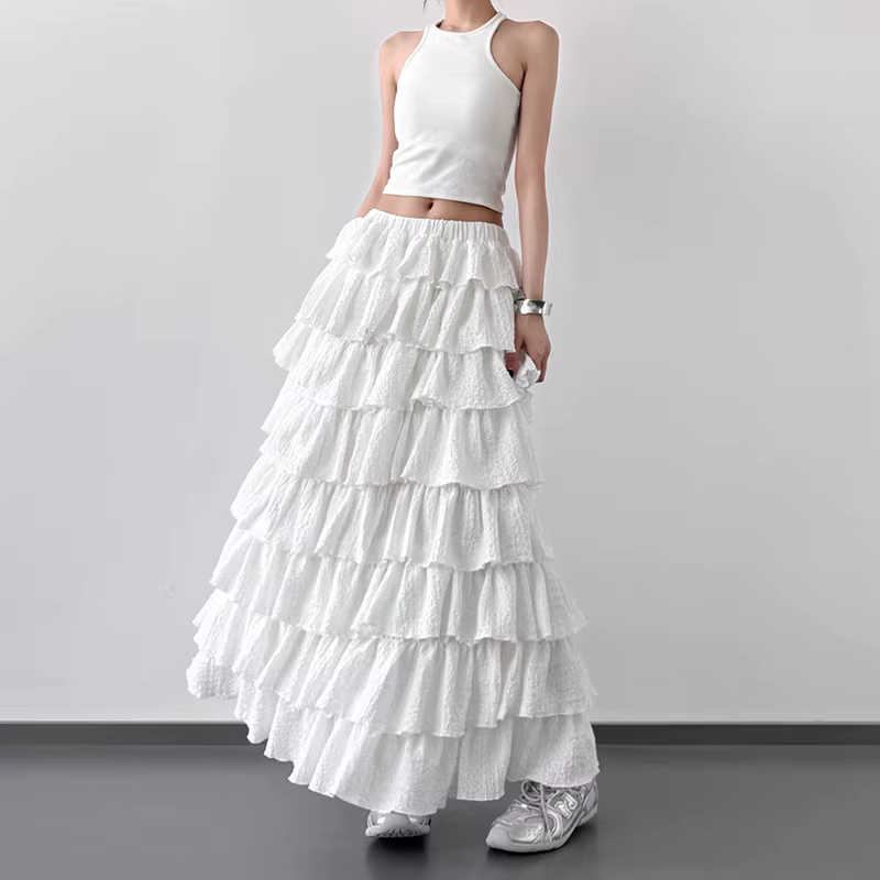 Nouvelle jupe droite en tube, couleur unie, style polyvalent et élégant pour femme, collection été 2