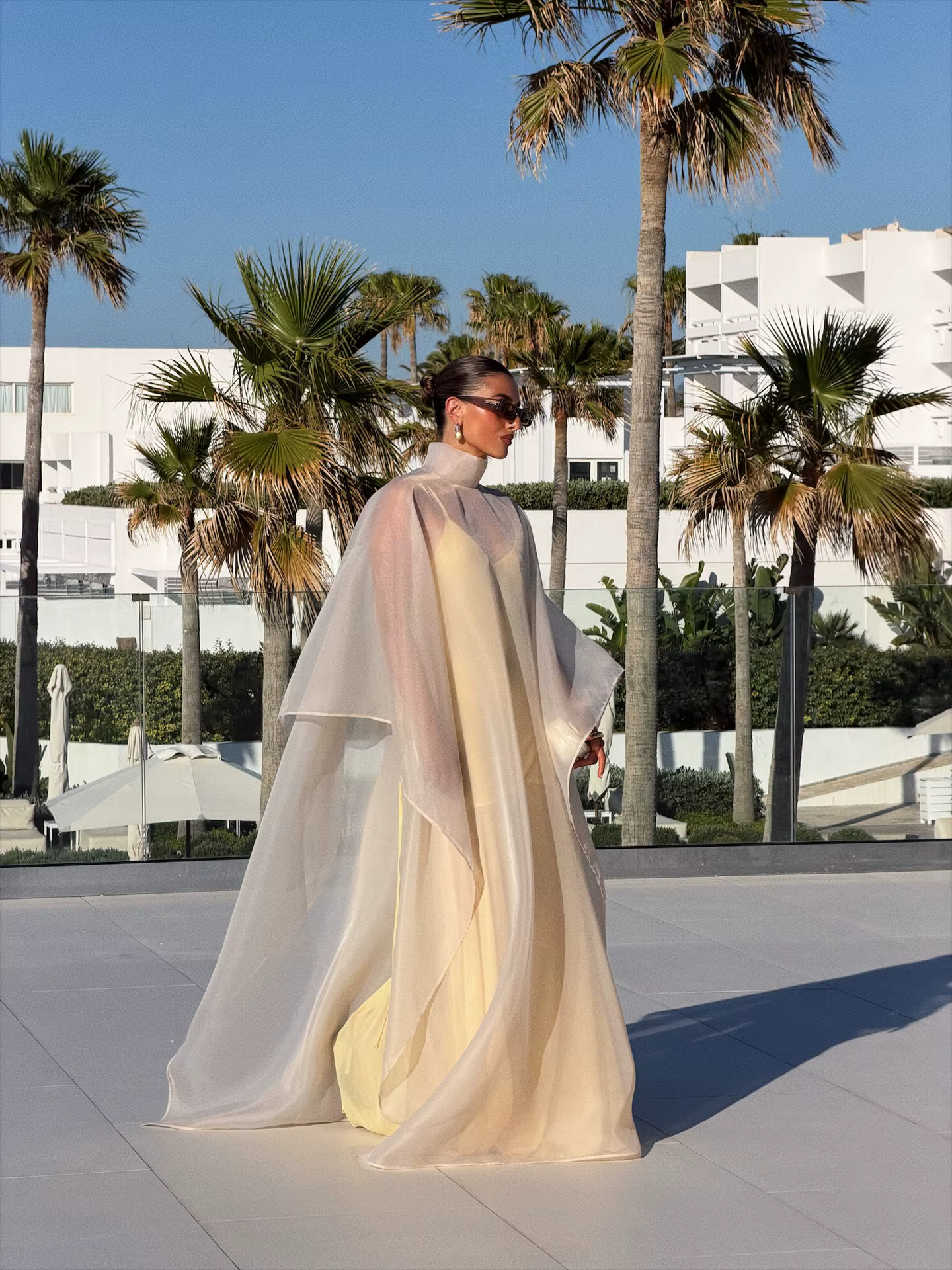 Nouvelle arrivée, robes longues extensibles pour femmes avec couverture en organza transparente, rob