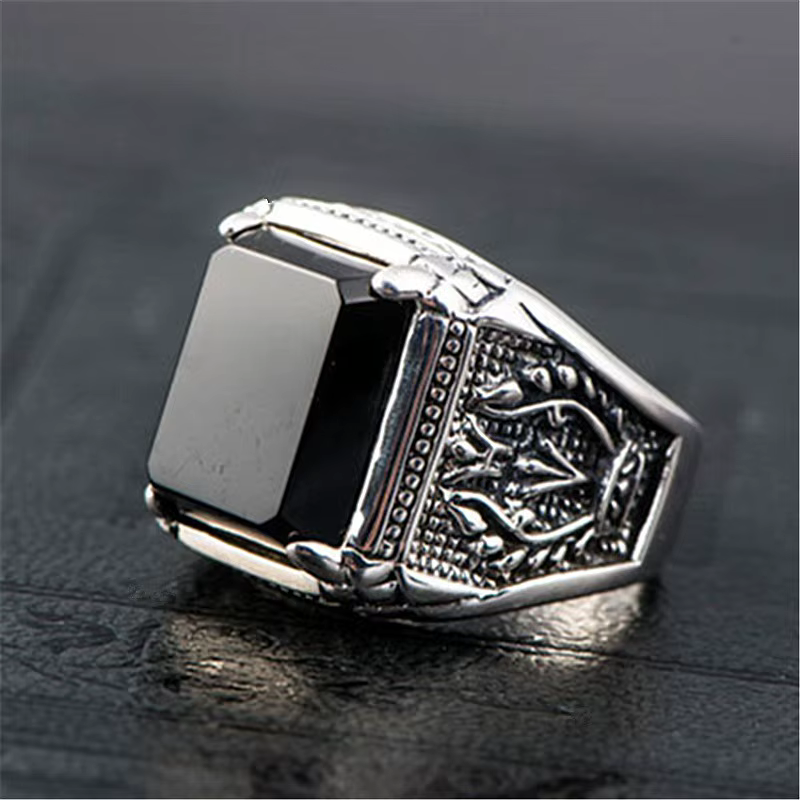 Bague vintage en argent sterling 925 pour homme et femme, magnifique bague de mode, bijoux de mariag