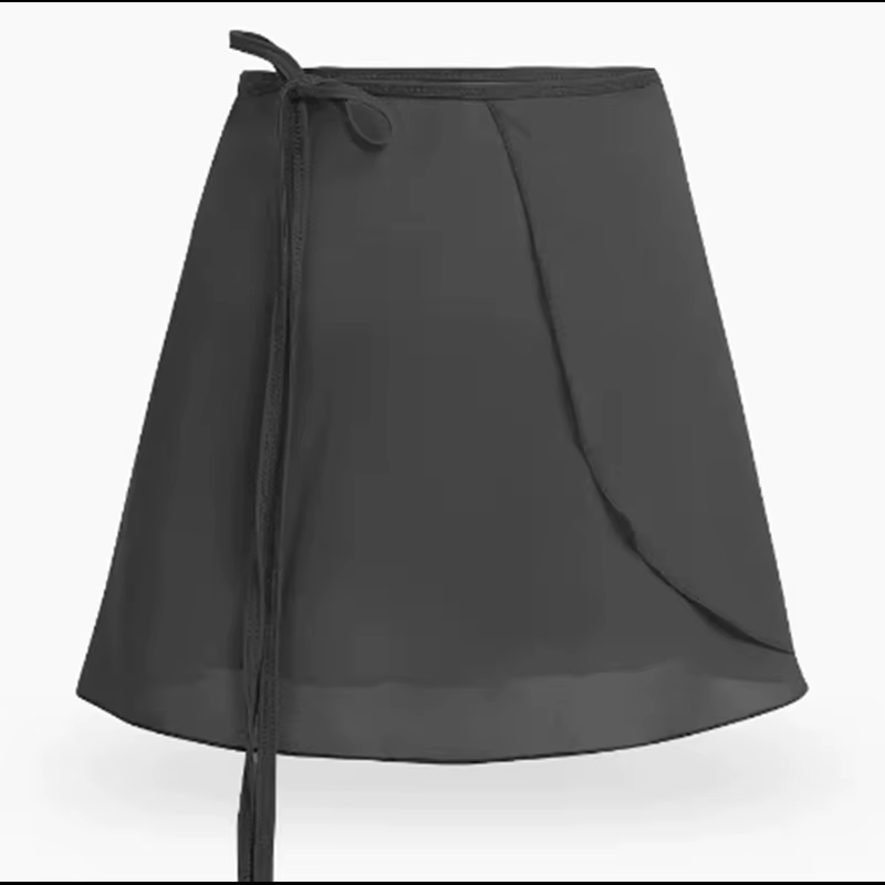 Jupe de ballet en mousseline transparente pour femmes et filles, jupe mi-longue à taille élastique p