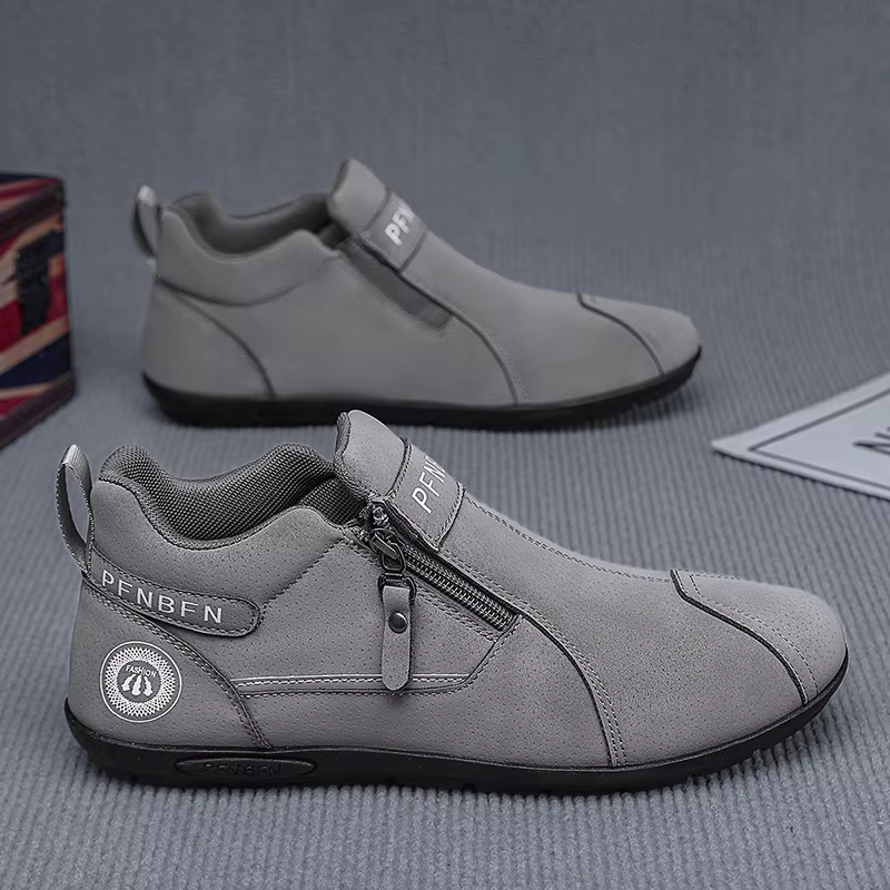 Bottes d'hiver en coton pour hommes, à semelle souple, décontractées, tendance, polyvalentes, confor