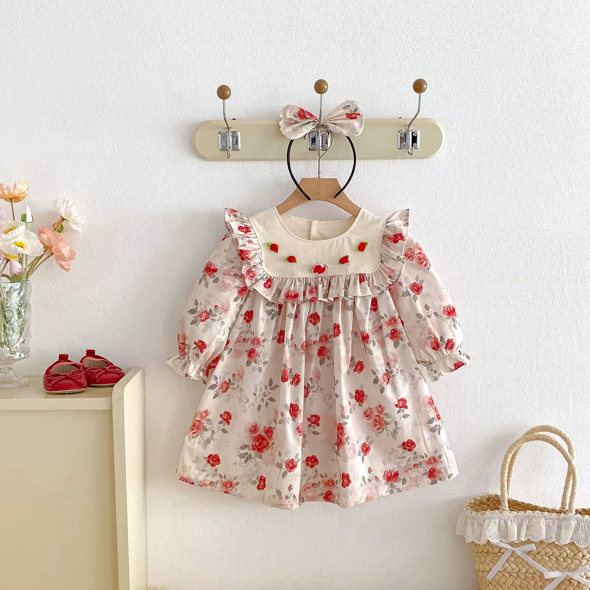 Robe de printemps pour filles, version coréenne 2026, nouvelle robe pour filles, robe de princesse à