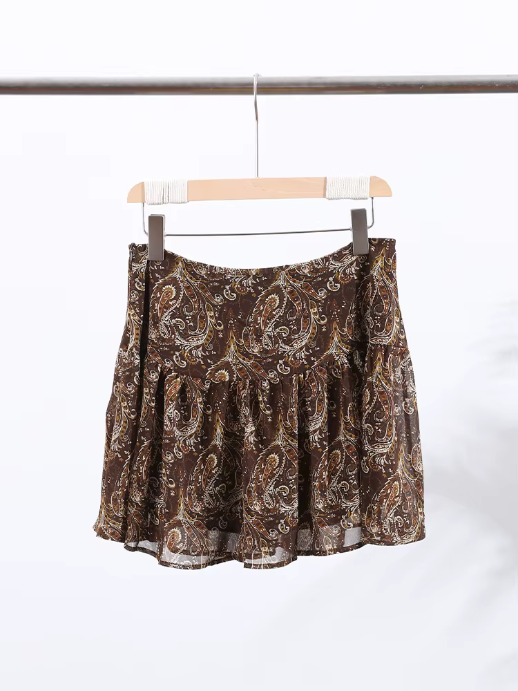 Charmante imprimé mince femmes jupe longue taille haute hanche paquet longueur au sol grandes jupes 