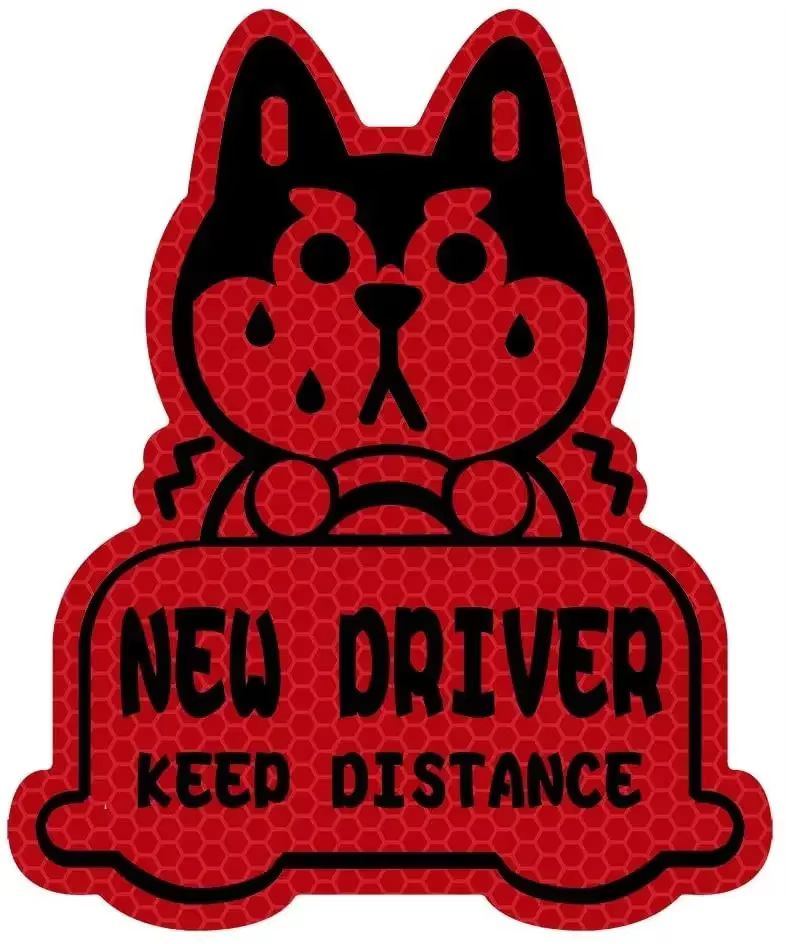 Nouveau conducteur autocollant réfléchissant voiture décalcomanie garder Distance autocollant pour é