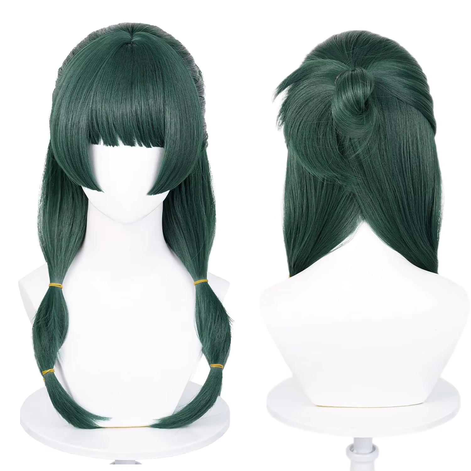 Anime Maomao Cosplay perruque 50 cm de Long vert foncé Mao Mao perruques résistant à la chaleur chev