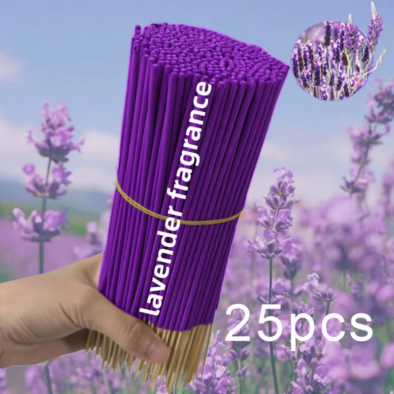 Bâtonnets parfumés à la lavande longue durée, disponibles en quantités de 170/99/49/25 pièces, offra