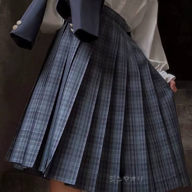 Jupes plissées femmes Style Preppy japonais Plaid Faldas Kawaii écolières Chic printemps automne tai