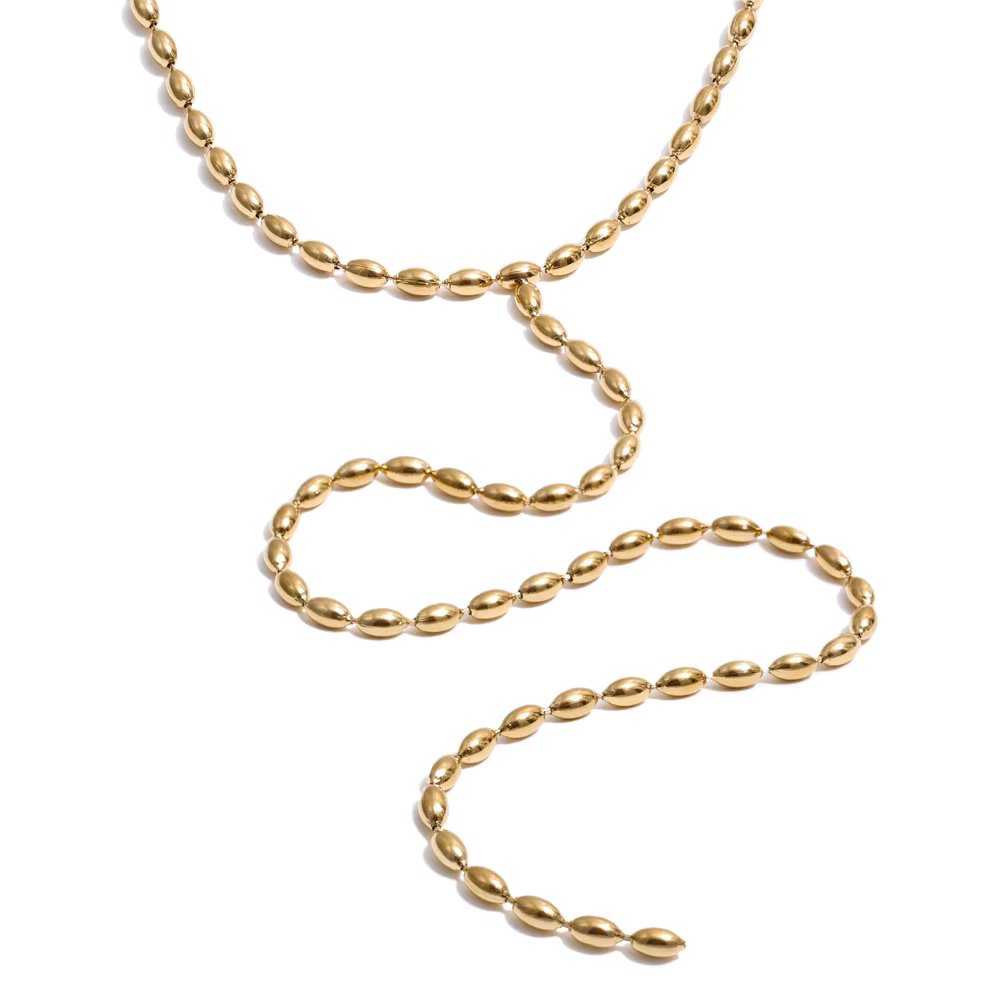 NiNice – collier longue chaîne en forme de Y en acier inoxydable, avec Design à la mode, sélection p