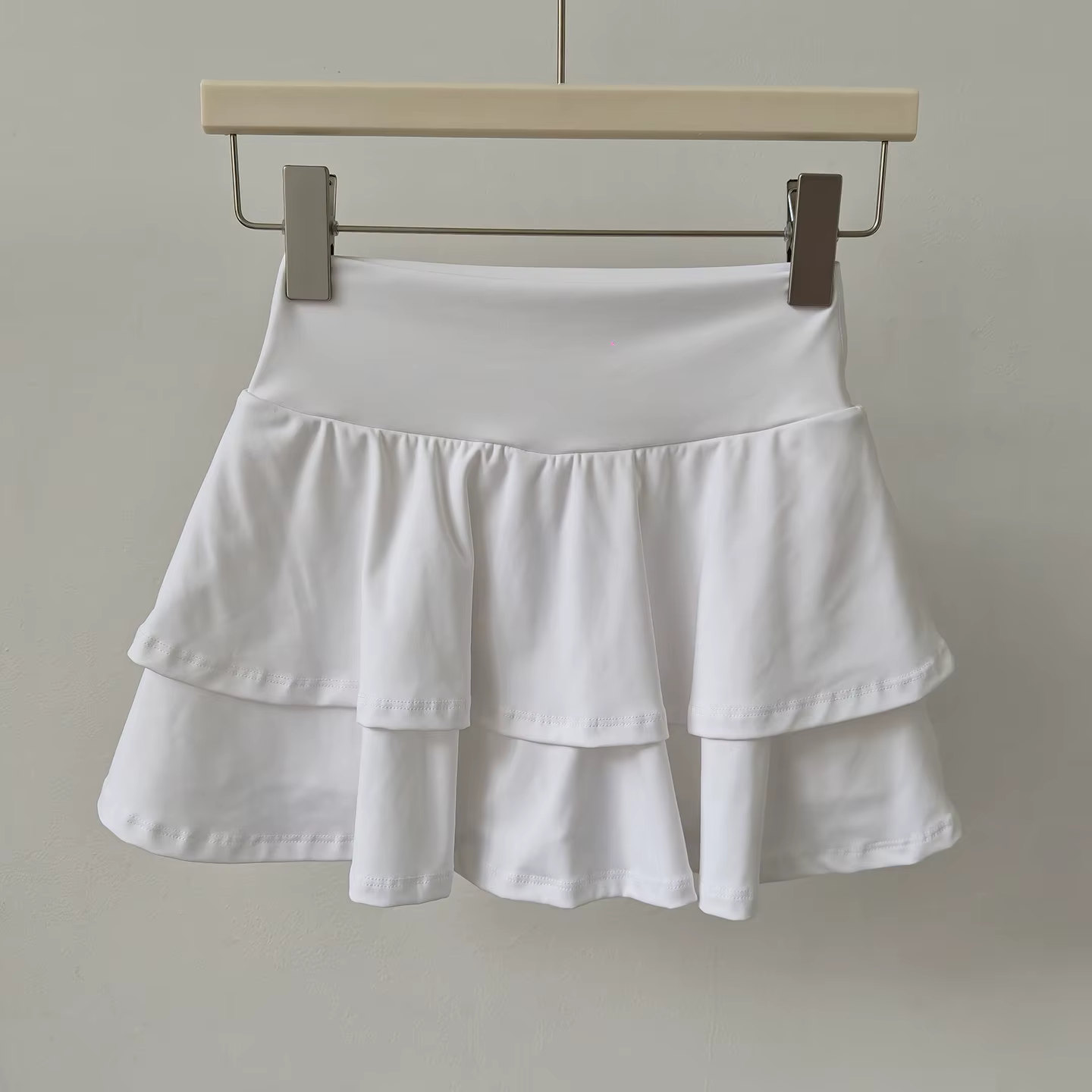 Jupe-short de sport taille haute anti-exposition à volants, séchage rapide, pour tennis, badminton,