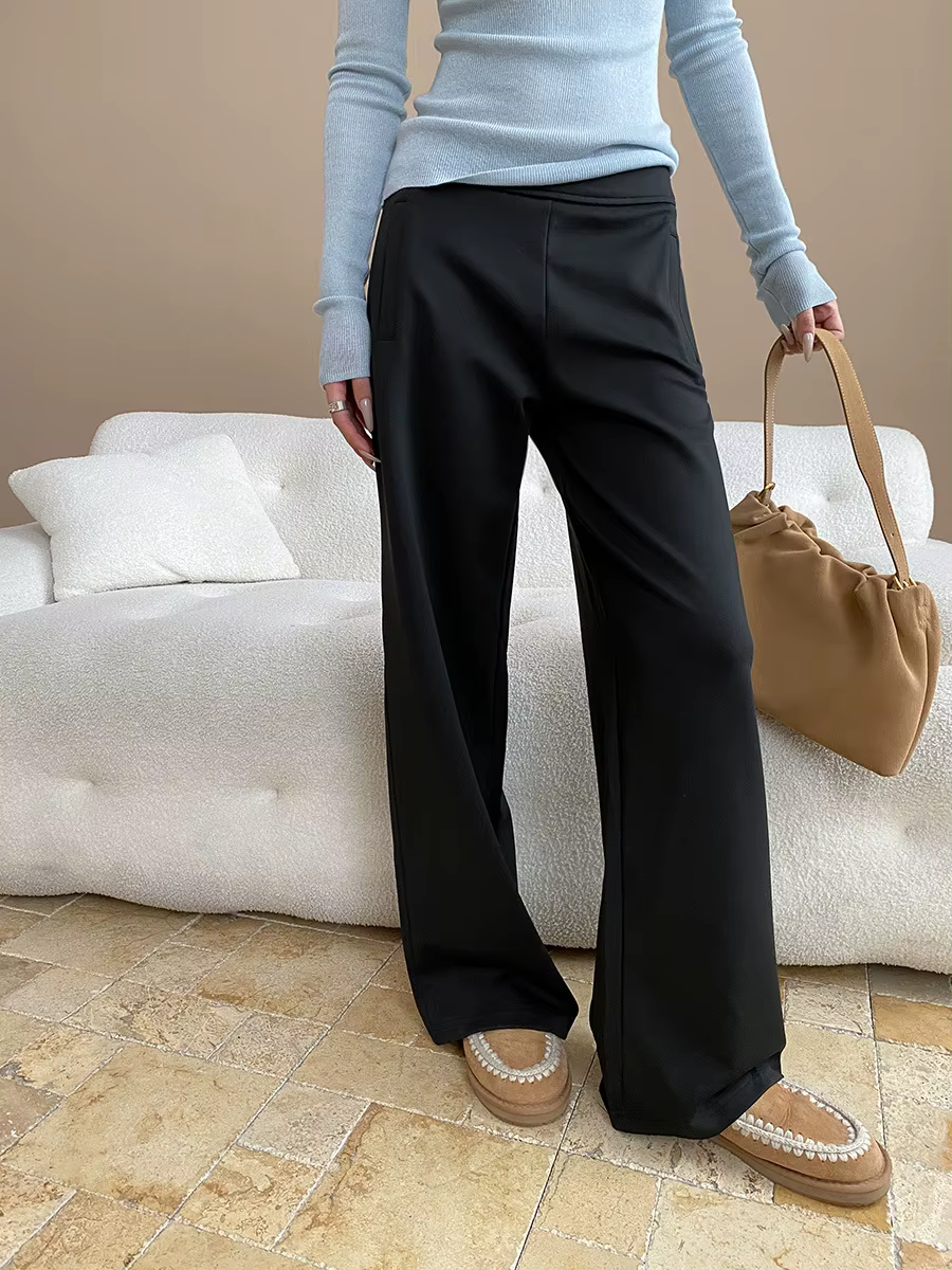 Jambes longues à la mode, énorme confort, sensation de nuage, ample et amincissante, sensation tomba