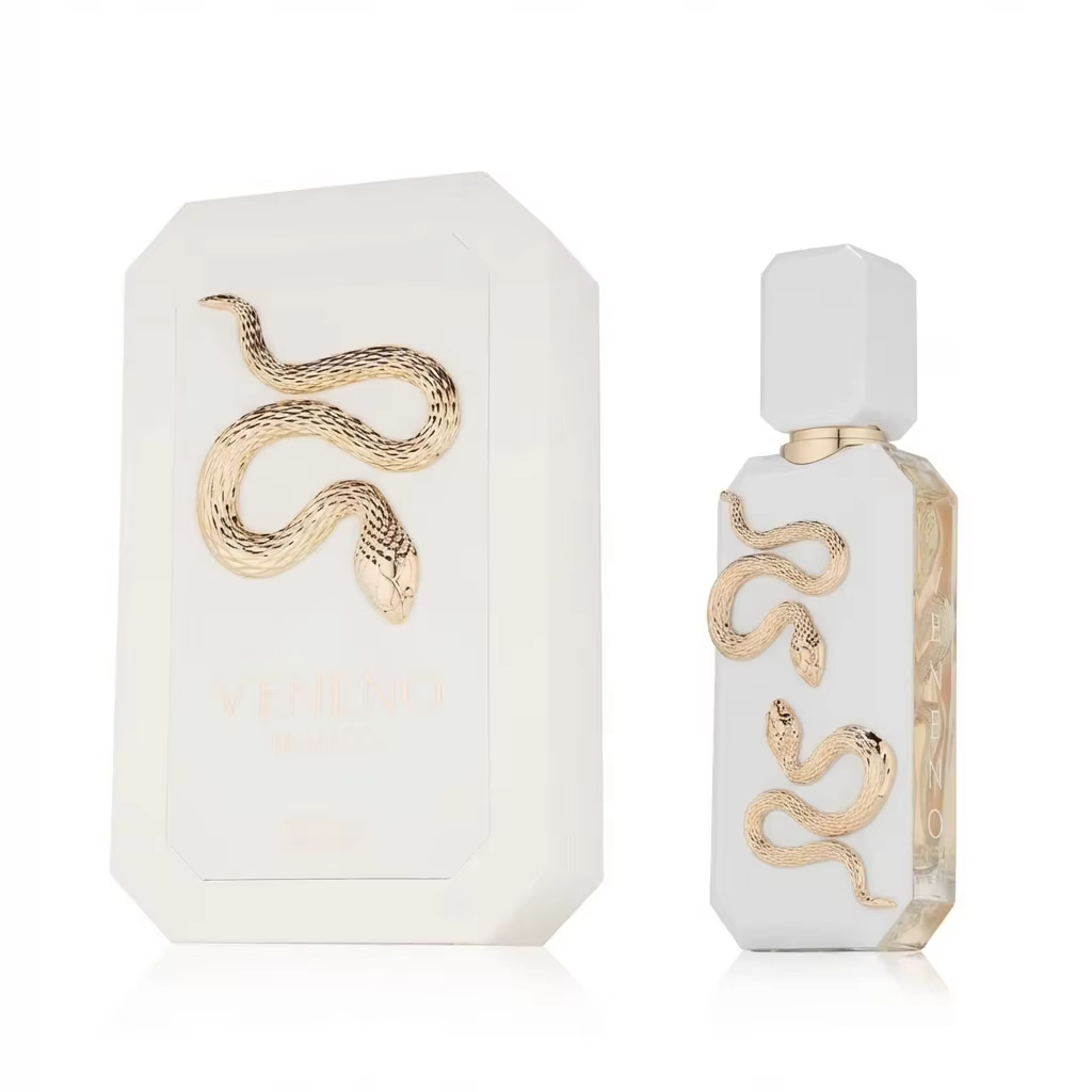 Parfum longue durée Veneno Bianco, fragrance épicée ambrée Veneno Scarlet, parfum naturel romantique