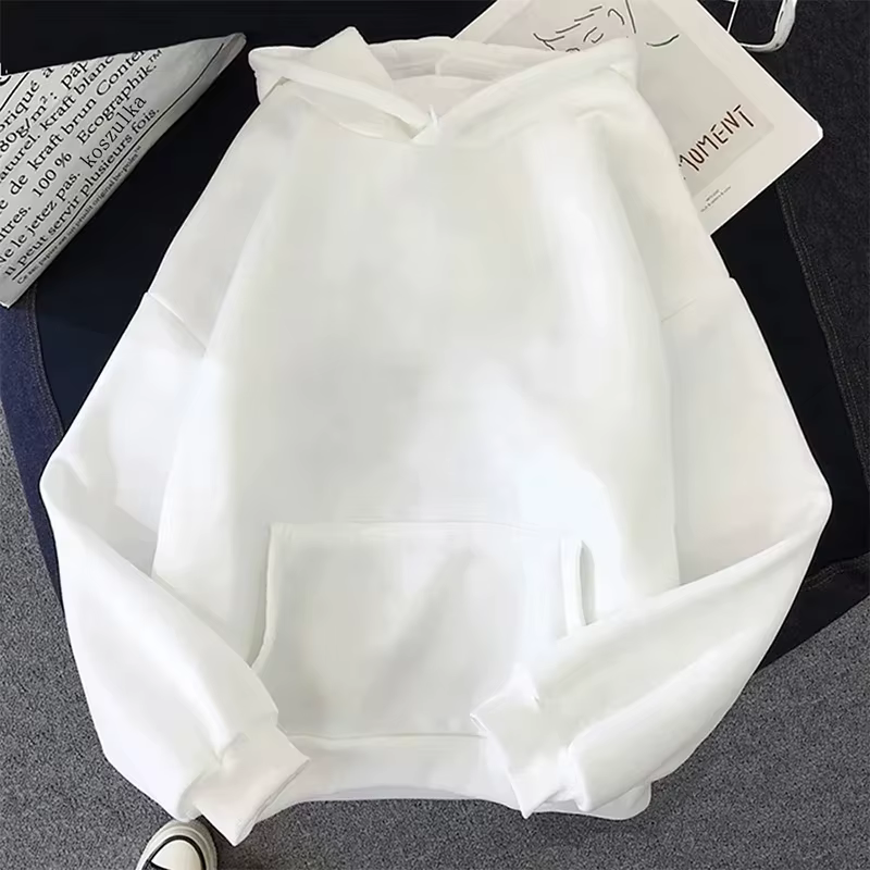 Sweat-shirt à capuche et manches longues pour femme, pull de haute qualité, couleur Pure, toutes sai