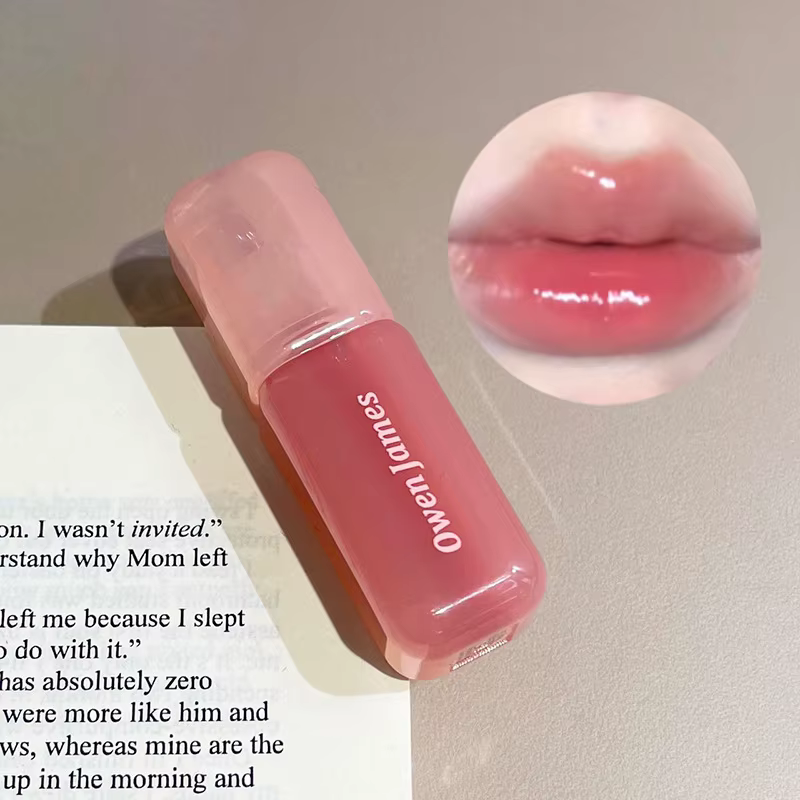 Gloss à lèvres brillant anti-transfert, longue tenue, effet bouche pulpeuse, teinté, pour les lèvres
