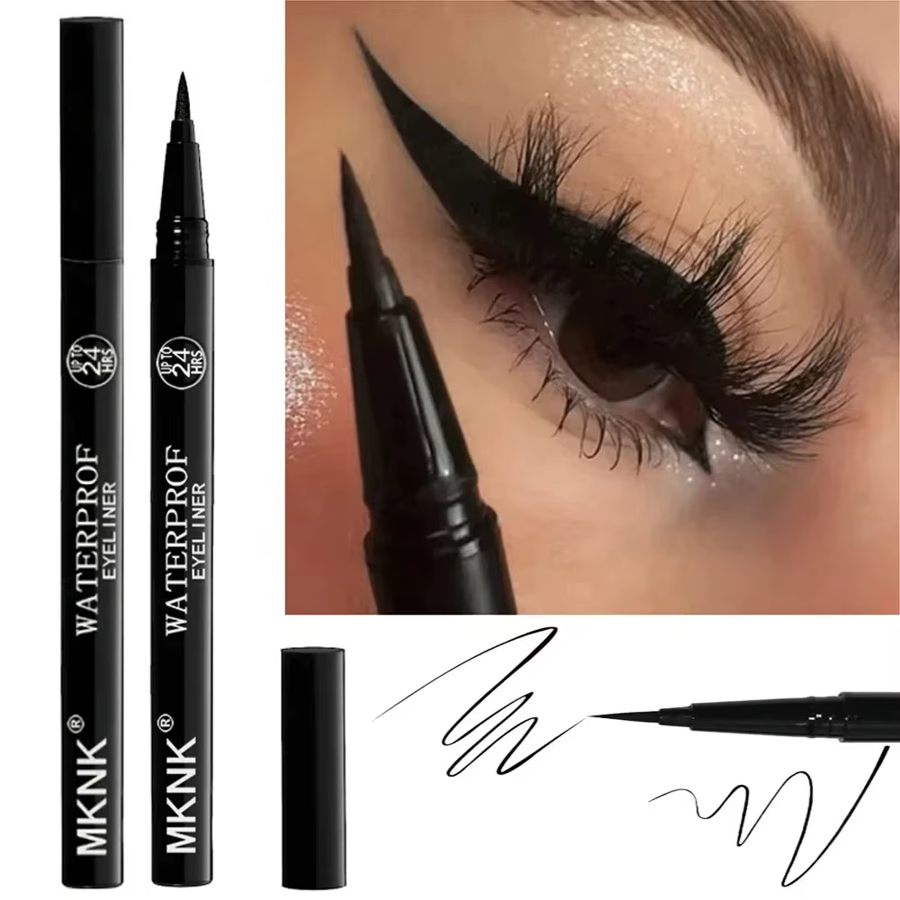 Eyeliner liquide noir fin et longue durée, stylo à eau, imperméable, séchage rapide, ne se décolore