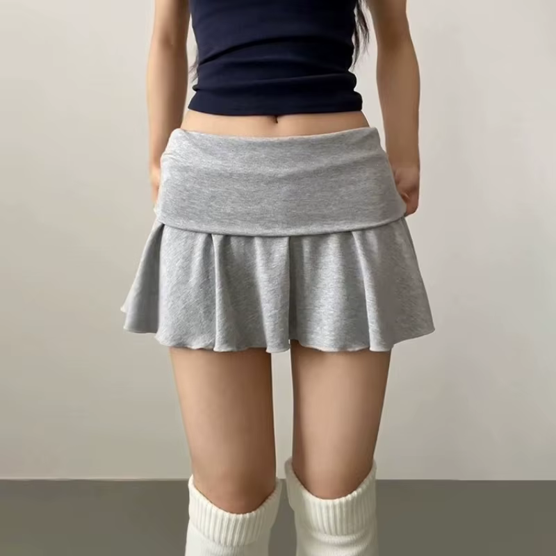Jupe courte de sport pour femme, froncée, taille haute, anti-exposition, pour le golf, très élastiqu