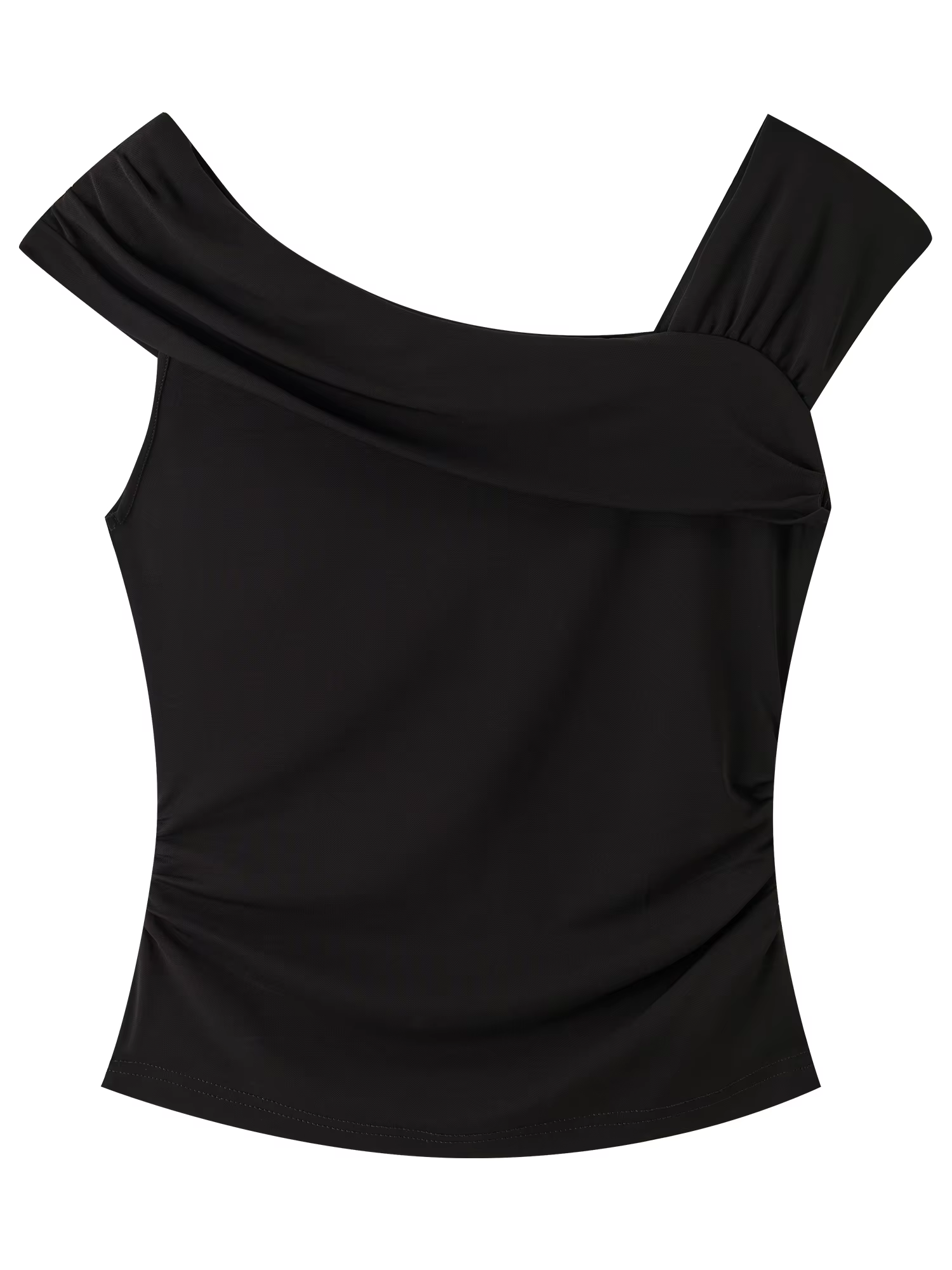 ZIQIAO Ensemble jupe et haut en maille à col roulé, coupe asymétrique, taille cintrée, pour femme, n