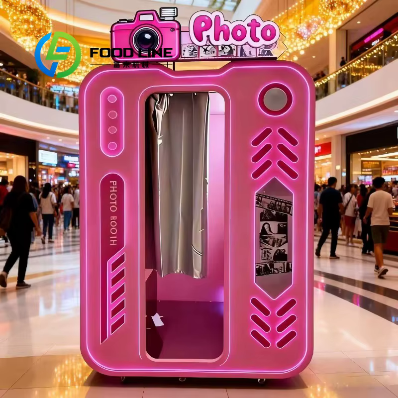 Machine de photomaton haut de gamme avec appareil photo et logiciel professionnels pour hôtels de lu