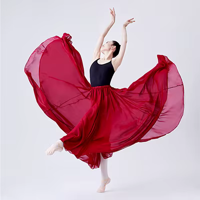 Jupe de Ballet Longue en Mousseline de Soie pour Femme Occasions Spéciales Pratique de Danse Fête Élégante à Offrir