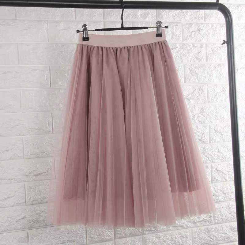 TingYiLi 4 couches jupes en Tulle femmes noir gris blanc adulte jupe